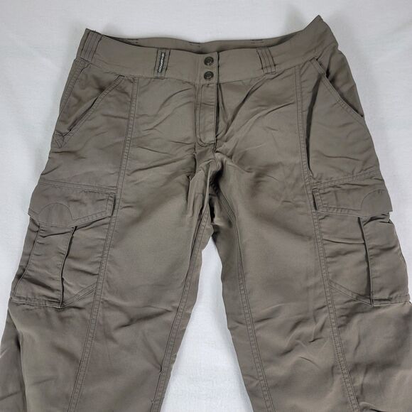 ExOfficio Insect Shield technology Olive Green Women's Cargo Pants Size 10 - Picture 2 of 8